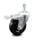 Service Caster 4 Inch Hard Rubber Wheel Swivel 10mm Threaded Stem Caster Total Lock Brake SCC-TSTTL20S414-HRS-M1015 - alternate 1